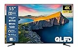 Telefunken QU55K800 55 Zoll QLED Fernseher/Smart TV (4K UHD, HDR Dolby Vision, Triple-Tuner, Bluetooth, WLAN, Netflix, uvm) - Inkl. 6 Monate HD+