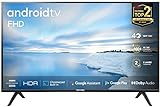 TCL 40ES561 LED Fernseher 100 cm (40 Zoll) Smart TV (Full HD, Triple Tuner, Android TV, Prime Video, HDR, Micro Dimming, Dolby Audio, Google Assistant) schwarz
