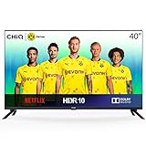 CHiQ Smart TV 40 Zoll, Full HD,WiFi, Video,Bluetooth, YouTube, Netflix, Triple Tunner