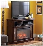 Phänomenal Electric Fireplace Entertainment Center Flat Panel TV-Ständer bietet Wärme und Ambiente Paare, das mit Medien-Speicher und Sie haben eine hervorragende Kamin- und Unterhaltungs-Lösung.