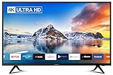 DYON Smart 43 XT4K 108 cm (43 Zoll) Fernseher (4K Ultra-HD Smart TV, HD Triple Tuner (DVB-C/-S2/-T2), Prime Video, Netflix & HbbTV) [Modelljahr 2021]